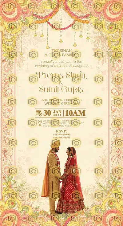 Elegant Textured Wedding Save The Date Card